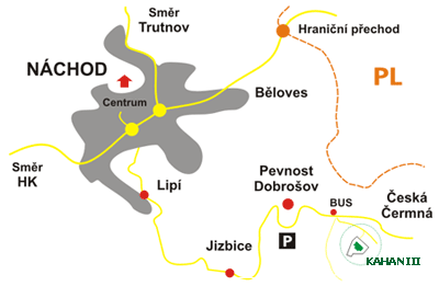 Orientační plánek k muzeu Kahan III